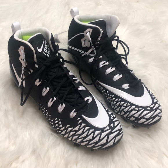Nike Other - Nike force savage black/ white football cleats 14w